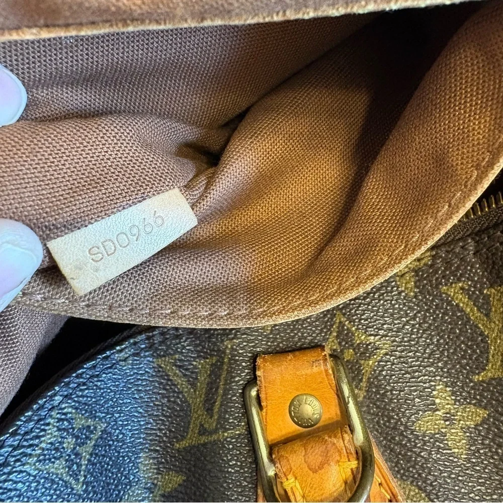LV Louis Vuitton Vintage Alma PM Canvas Monogram Leather Tote Classic Lock